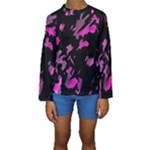 Painter was here - magenta Kids  Long Sleeve Swimwear