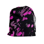Painter was here - magenta Drawstring Pouches (Extra Large)