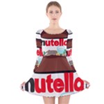 Pastedgraphic 2 Long Sleeve Velvet Skater Dress