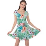 Image Cap Sleeve Dress