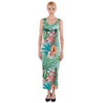 Image Fitted Maxi Dress