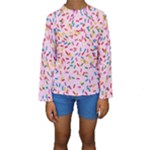 Foodpaper01 05 Kids  Long Sleeve Swimwear