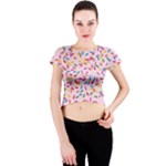 Foodpaper01 05 Crew Neck Crop Top