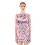 Foodpaper01 05 Women s Cutout Shoulder One Piece