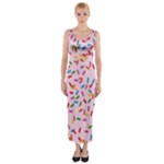 Foodpaper01 05 Fitted Maxi Dress