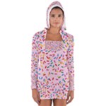 Foodpaper01 05 Women s Long Sleeve Hooded T-shirt