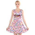 Foodpaper01 05 V-Neck Sleeveless Dress