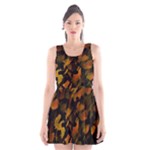 Abstract Autumn  Scoop Neck Skater Dress