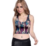 Purple high art Racer Back Crop Top