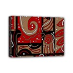 Red and brown abstraction Mini Canvas 7  x 5 