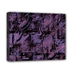 Purple town Canvas 10  x 8 