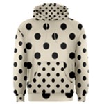 Polka Dots - Black on Pearl Brown Men s Pullover Hoodie