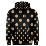 Polka Dots - Tan Brown on Black Men s Pullover Hoodie