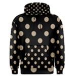 Polka Dots - Khaki Brown on Black Men s Pullover Hoodie