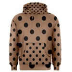 Polka Dots - Black on French Beige Men s Pullover Hoodie