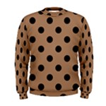 Polka Dots - Black on French Beige Men s Sweatshirt