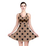 Polka Dots - Black on French Beige Reversible Skater Dress