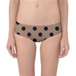 Polka Dots - Black on French Beige Classic Bikini Bottoms