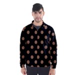 Polka Dots - French Beige on Black Wind Breaker (Men)