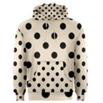 Polka Dots - Black on Champagne Orange Men s Pullover Hoodie
