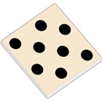 Polka Dots - Black on Champagne Orange Small Memo Pads