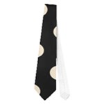 Polka Dots - Champagne Orange on Black Necktie (One Side)