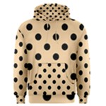 Polka Dots - Black on Sunset Orange Men s Pullover Hoodie