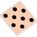 Polka Dots - Black on Apricot Orange Small Memo Pads