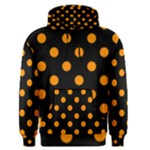 Polka Dots - Dark Orange on Black Men s Pullover Hoodie