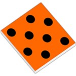 Polka Dots - Black on Safety Orange Small Memo Pads