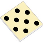 Polka Dots - Black on Blond Yellow Small Memo Pads