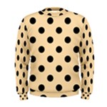 Polka Dots - Black on Navajo White Yellow Men s Sweatshirt