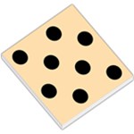 Polka Dots - Black on Navajo White Yellow Small Memo Pads
