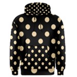 Polka Dots - Navajo White Yellow on Black Men s Pullover Hoodie