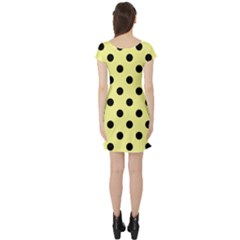 Short Sleeve Skater Dress Back