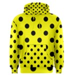 Polka Dots - Black on Yellow Men s Pullover Hoodie