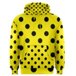 Polka Dots - Black on Canary Yellow Men s Pullover Hoodie