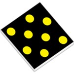 Polka Dots - Canary Yellow on Black Small Memo Pads