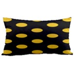 Polka Dots - Deep Lemon Yellow on Black Samsung Note 4 Hardshell Back Case