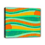Green and orange decorative design Canvas 10  x 8 