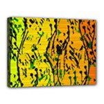 Gentle yellow abstract art Canvas 16  x 12 