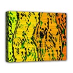 Gentle yellow abstract art Deluxe Canvas 20  x 16  