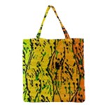 Gentle yellow abstract art Grocery Tote Bag