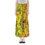 Gentle yellow abstract art Maxi Skirts