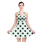 Polka Dots - Black on Pale Green Reversible Skater Dress