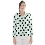 Polka Dots - Black on Pale Green Wind Breaker (Women)