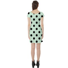 Short Sleeve Skater Dress Back