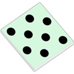 Polka Dots - Black on Pastel Green Small Memo Pads