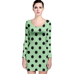 Long Sleeve Velvet Bodycon Dress 