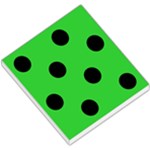 Polka Dots - Black on Lime Green Small Memo Pads